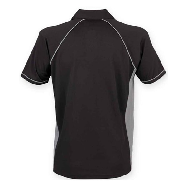 Finden And Hales Herr Performance Pikétröja med Kant XL Grå/Svart Grey/Black XL