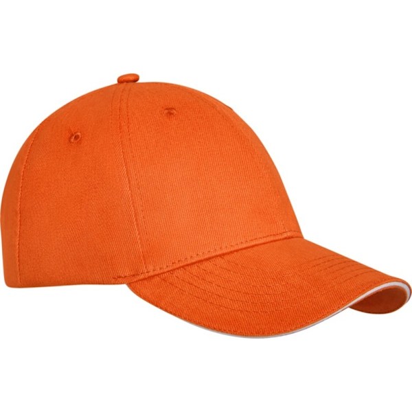 Elevate Unisex Adult Darton Sandwich 6 Panel Cap One Size Orang Orange One Size