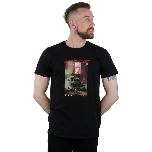 Harry Potter Hermoine Granger Polyjuice T-shirt för män, 3XL, svart Black 3XL