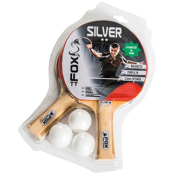 Fox TT Silver 2 Star Bordtennisset En Storlek Beige/Röd/Vit Beige/Red/White One Size