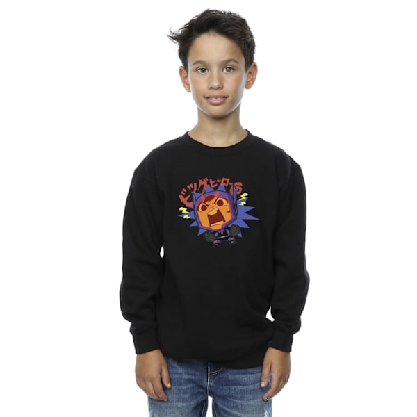 Disney Boys Big Hero 6 Baymax Hiro Angry Manga Sweatshirt 9-11 Black 9-11 Years