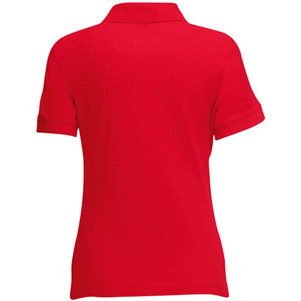 Fruit Of The Loom Dam/Damer Lady Fit Kortärmad Polotröja Red M