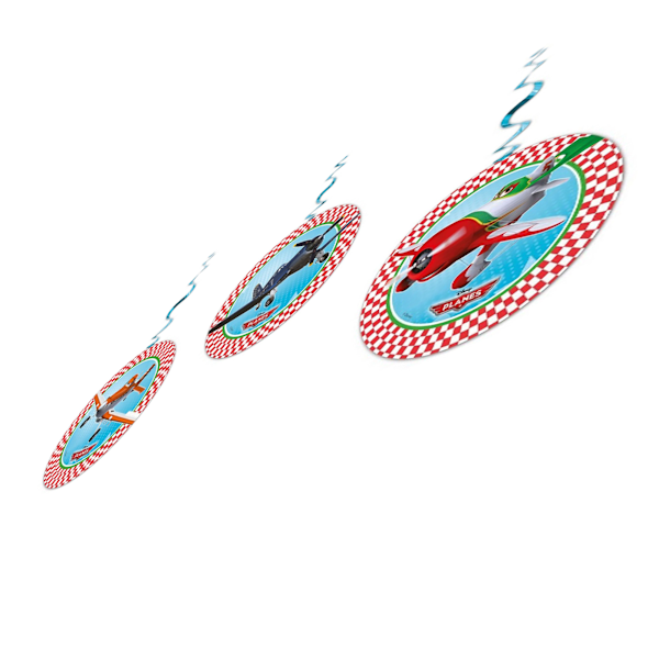 Disney Planes Swirl Hängande Dekoration (3-pack) One Size Röd Red/White/Blue One Size