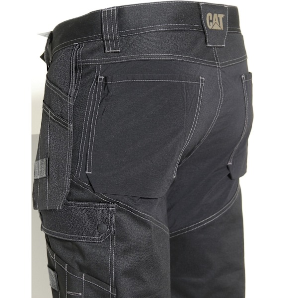 Caterpillar Mens Floor Layer Flex Trouser 40L Svart Black 40L