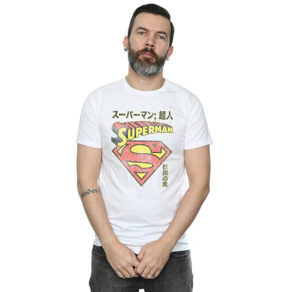 DC Comics Herr Superman Shield T-Shirt M Vit White M