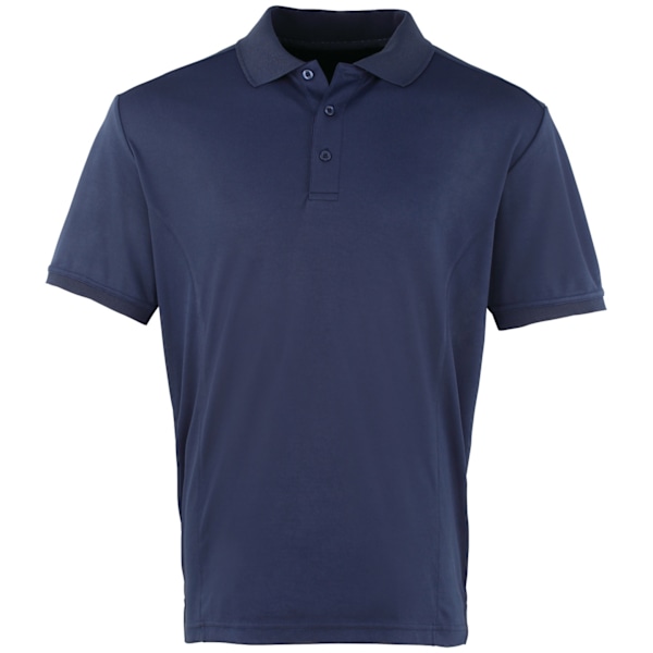 Premier Mens Coolchecker Pique Kortärmad Poloskjorta 4XL Marinblå Navy 4XL