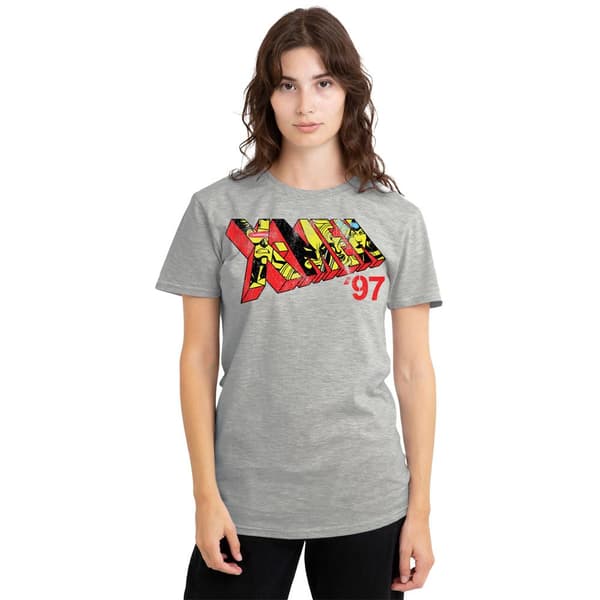 X-Men 97 Dam/Dam Comic Logotyp Heather T-Shirt S Athletic Athletic S