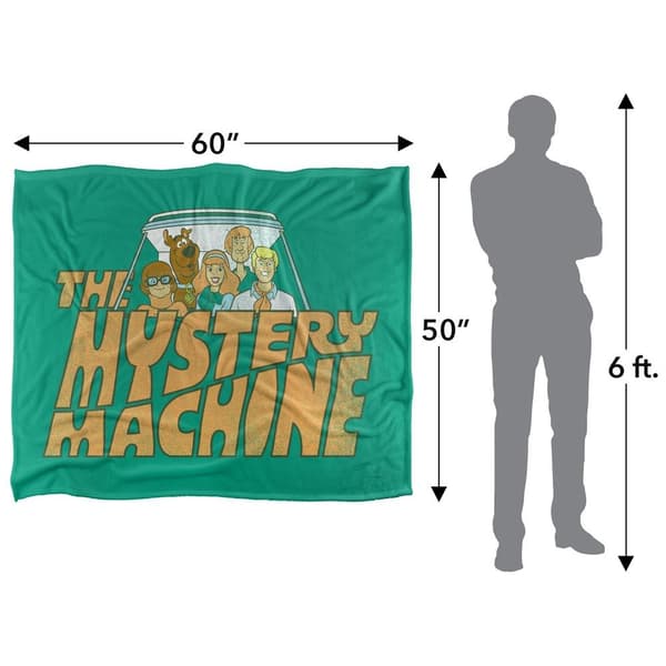 Scooby Doo The Mystery Machine Gruppbild Filt One Size Mult Multicoloured One Size