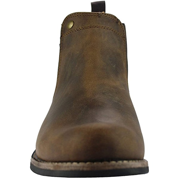 Woodland herr läder Dealer/Chelsea Boot 12 UK brun Brown 12 UK