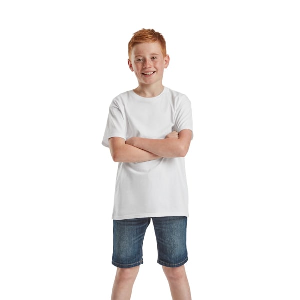 Fruit of the Loom Barn/Barn Iconic T-Shirt 9-11 år Vit White 9-11 Years