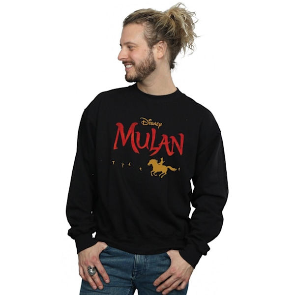 Disney Herr Mulan Filmlogotyp Sweatshirt S Svart Black S