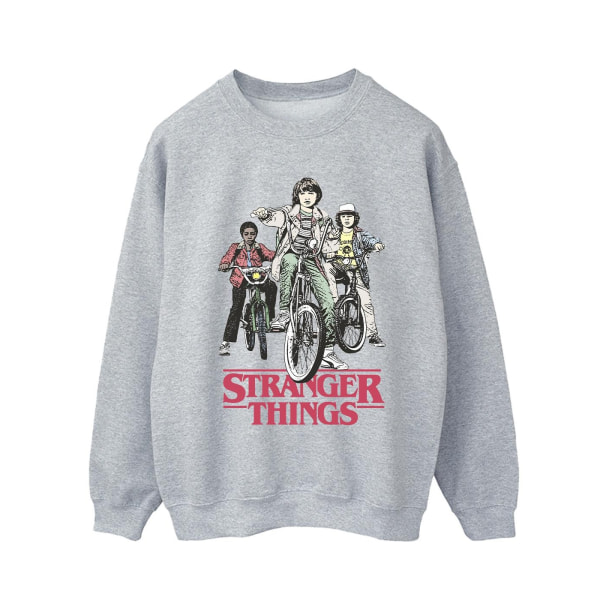 Netflix Stranger Things Retro Bikers Sweatshirt för män L Sports G Sports Grey L