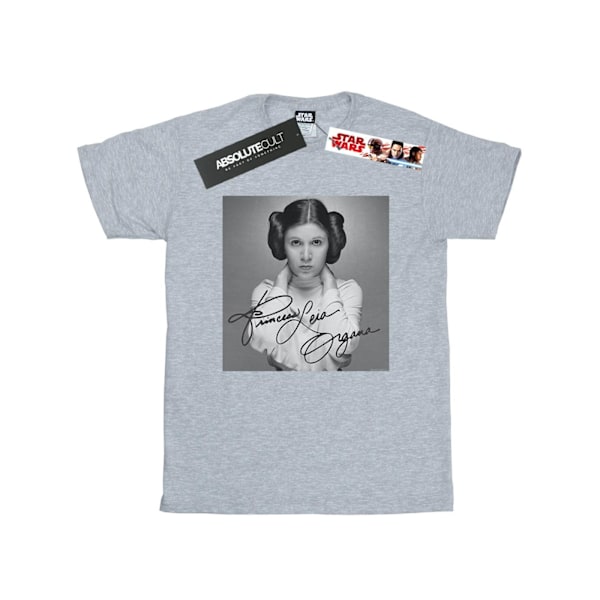 Star Wars Dam/Damer Princess Leia Organa Bomull Boyfriend T-shirt Sports Grey XL