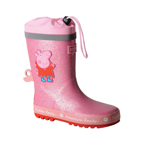 Regatta Barn/Barn Peppa Pig Dinosaurie Wellingtonstövlar 2 UK Pink 2 UK