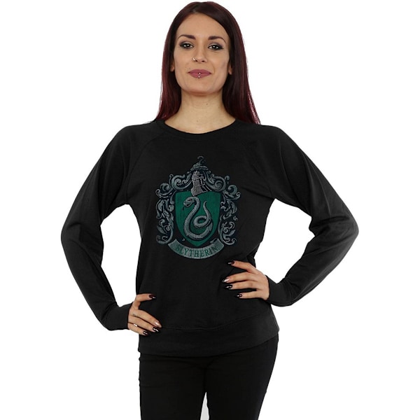 Harry Potter Dam/Kvinnor Slytherin Bomullströja M Svart Black M