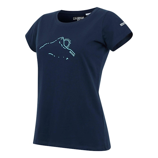 Regatta Dam/Dam Breezed V Mountain T-shirt 18 UK Marinblå Navy 18 UK