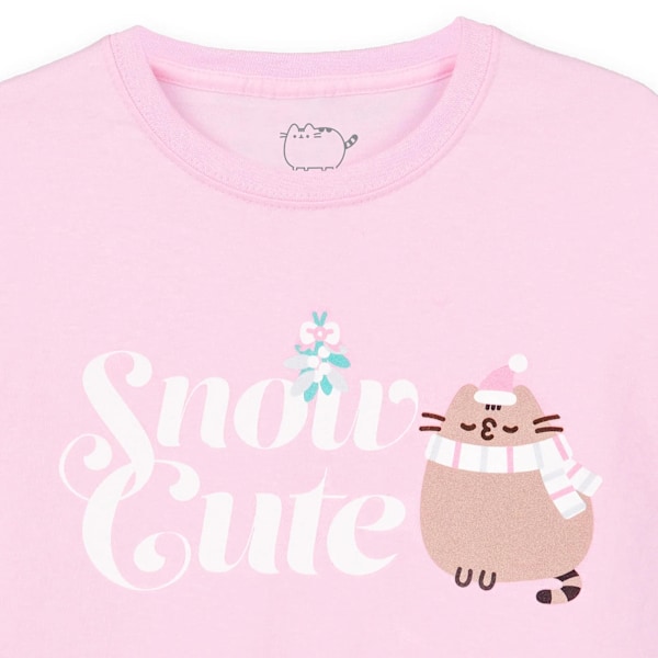 Pusheen flickor jul T-shirt 11-12 år rosa Pink 11-12 Years