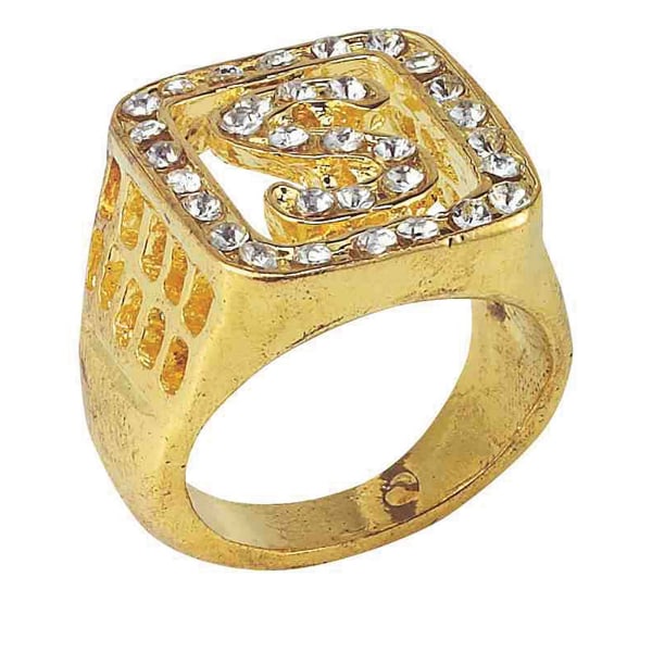 Bristol Novelty Big Daddy Ring One Size Gold Gold One Size