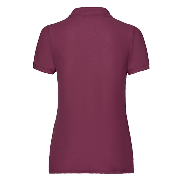 Fruit of the Loom Dam Polotröja Lady Fit 65/35 XL Burgunder Burgundy XL