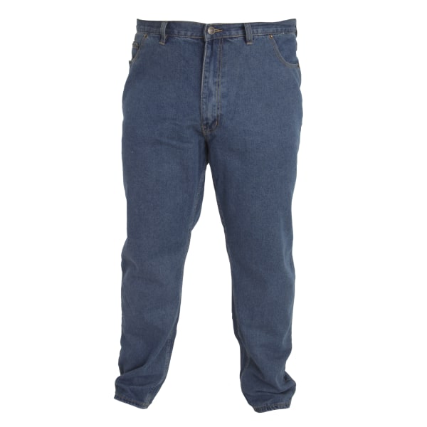 Duke Mens Rockford Kingsize Comfort Fit Jeans 48S Stonewash Stonewash 48S