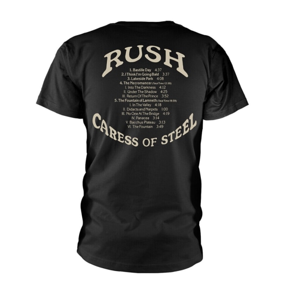 Rush Unisex Adult Caress Of Steel Bomull T-shirt S Svart Black S