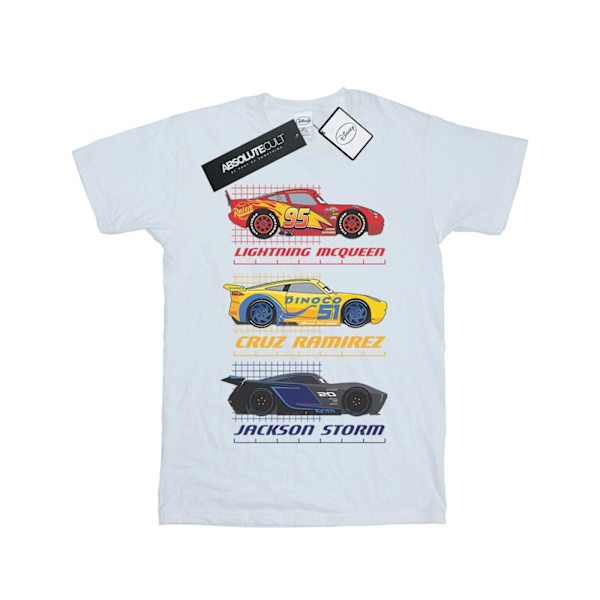 Cars Girls Racer Profile Bomull T-shirt 9-11 år Sports Grey Sports Grey 9-11 Years
