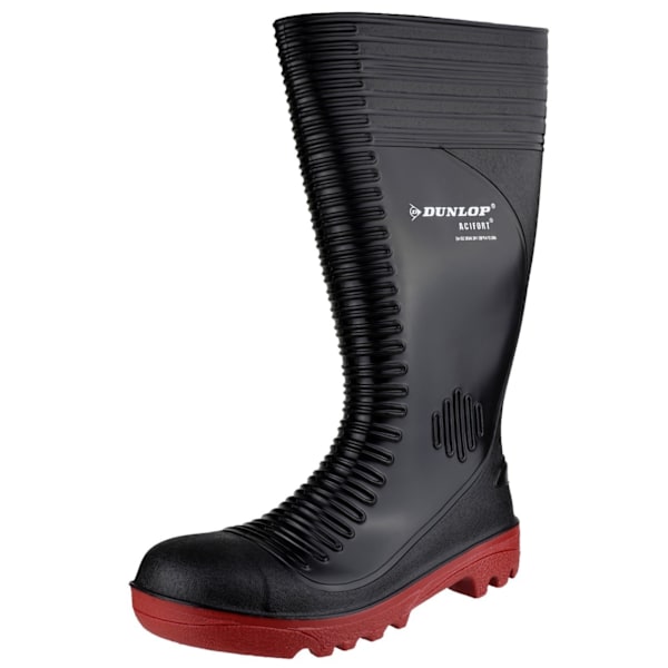 Dunlop Acifort A252931 Ribbade Helgummi Stövlar / Herr Stövlar Black 46 EUR