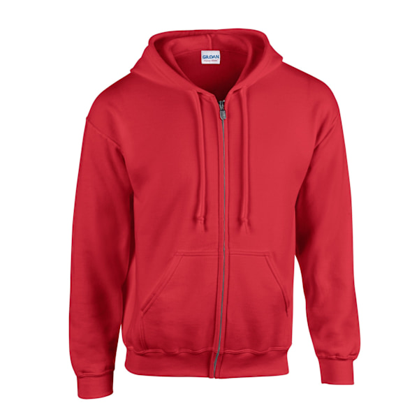 Gildan Unisex Adult Heavy Blend Full Zip Full Zip Hoodie L Röd Red L