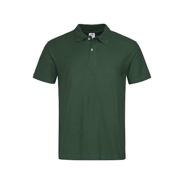 Stedman Herr Bomull Polo L Flaskgön Bottle Green L