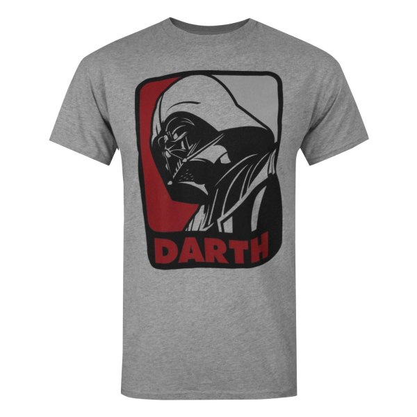 Star Wars Herr Darth Vader Sport T-shirt XL Grå Grey XL