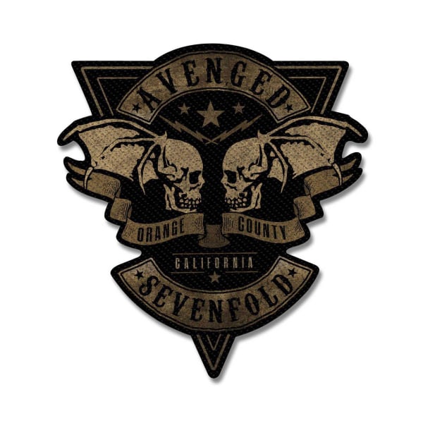 Avenged Sevenfold Orange County Cut Out Patch One Size Black/Br Black/Bronze One Size