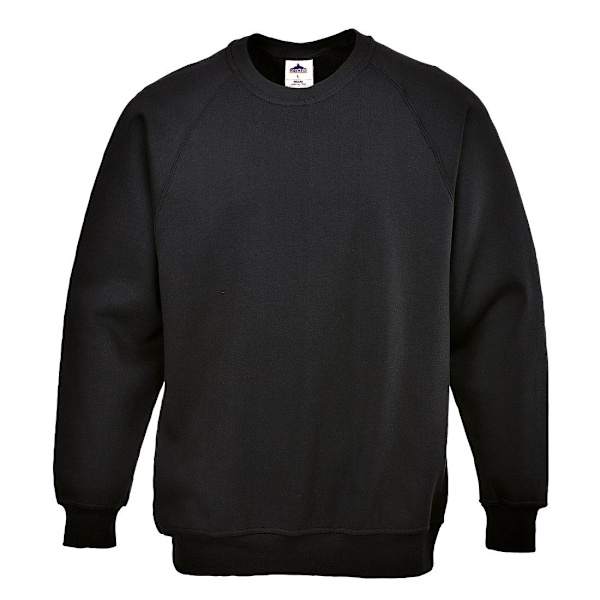 Portwest Unisex Roma Sweatshirt 4XL Svart Black 4XL