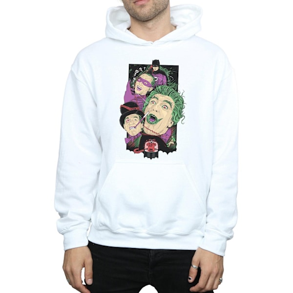 DC Comics Herr Batman TV-serie Rogues Gallery Hoodie 3XL Vit White 3XL