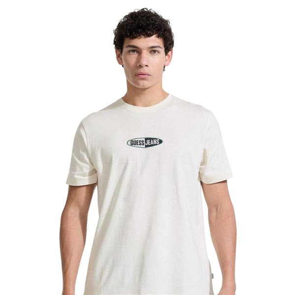 Guess Herr Logotyp Regular T-Shirt L Vit White L