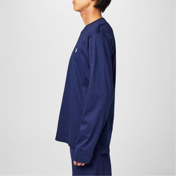 Ralph Lauren Herr Bomull Lounge Topp S Marinblå/Vit Navy/White S