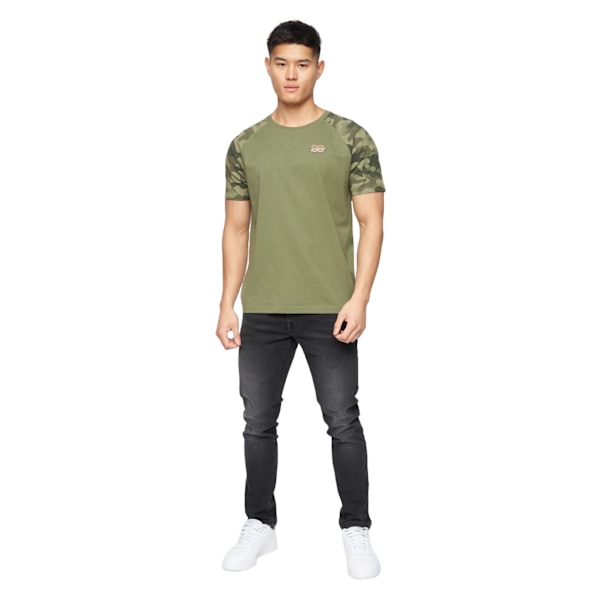 Crosshatch Cramdark Camo T-shirt L Olive för män Olive L