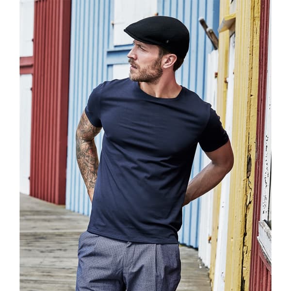 Tee Jays Herr Lyxig Bomull T-shirt M Marinblå Navy M