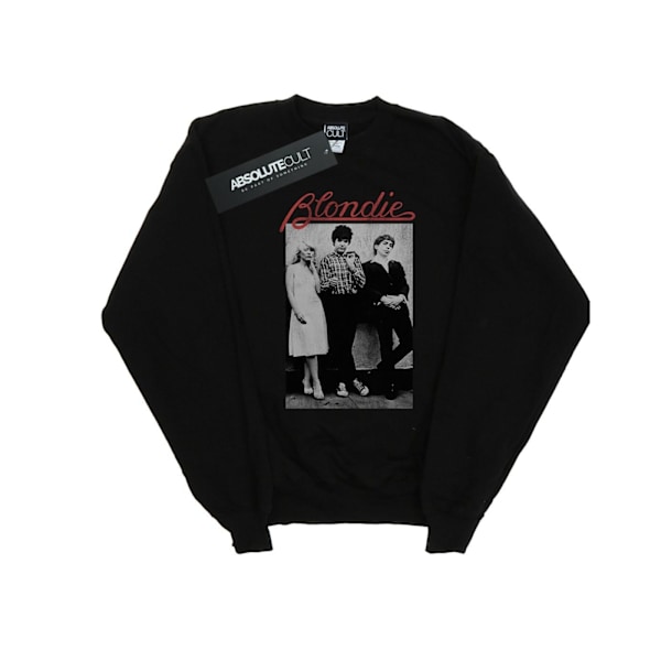 Blondie Dam/Kvinnor Sliten Band Sweatshirt XL Svart Black XL