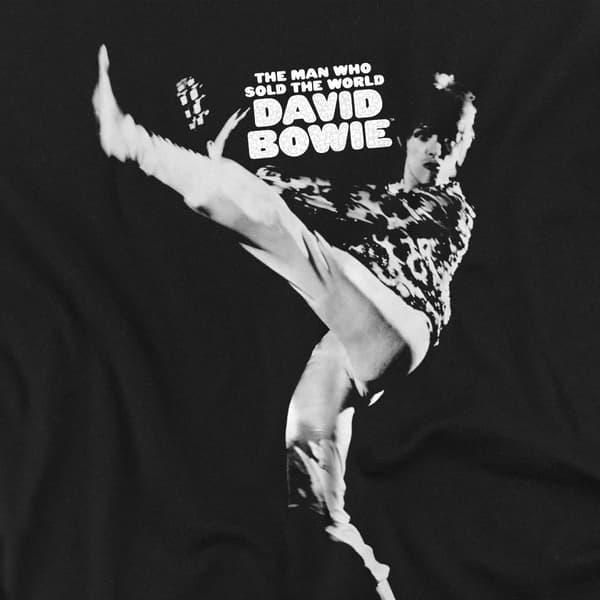 David Bowie Herr Siluett T-Shirt S Svart Black S