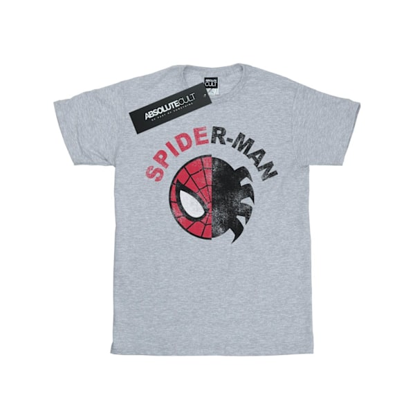 Marvel Girls Spider-Man Classic Split Bomull T-shirt 5-6 år Sports Grey 5-6 Years