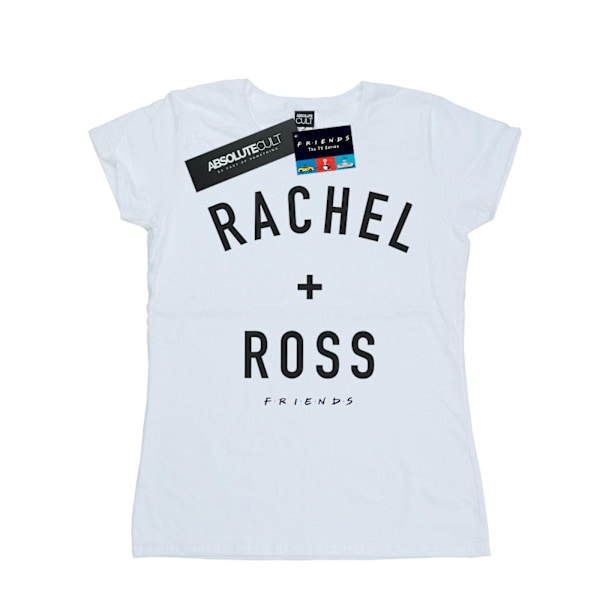 Friends Dam/Kvinnor Rachel Och Ross Text Bomull T-Shirt L Vit White L