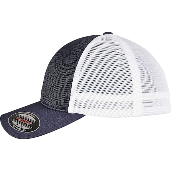 Flexfit Unisex Omnimesh Mesh Tvåfärgad Kep S-M Marinblå/Vit Navy/White S-M