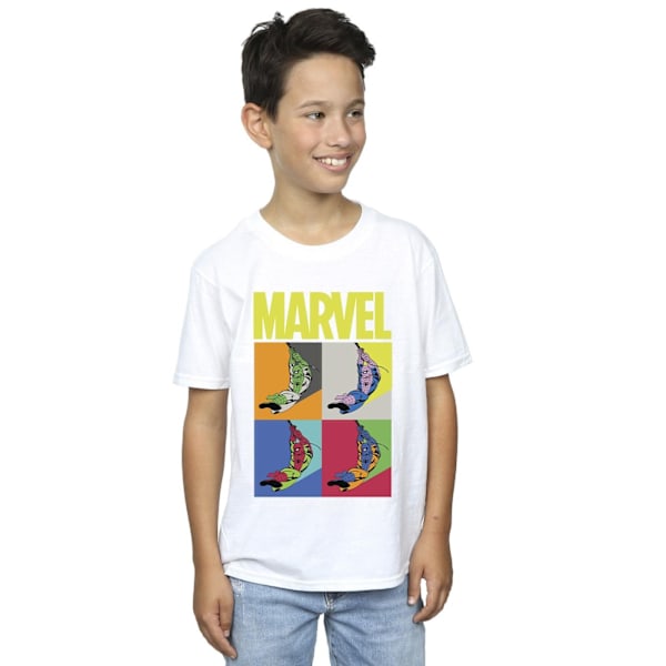 Marvel Boys Spider-Man Pop Art T-shirt 5-6 år Vit White 5-6 Years