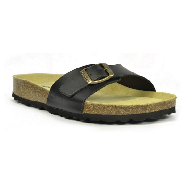 Sanosan Dam/Dam Malaga Sano Sandaler 7 UK Svart/Brun Black/Brown 7 UK
