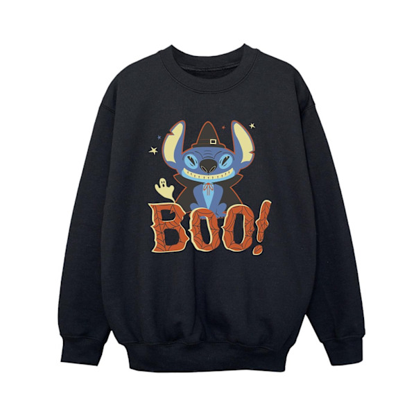 Disney Boys Lilo & Stitch Boo! Sweatshirt 5-6 år Svart Black 5-6 Years