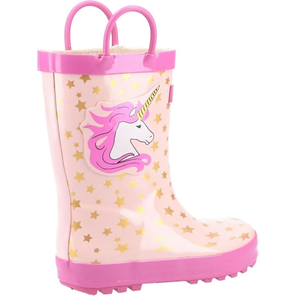 Cotswold Childrens/Kids Puddle Unicorn Wellington Boots 6 UK Pi Pink 6 UK