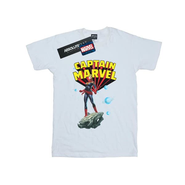 Marvel Herr Captain Marvel Space Pose T-shirt XXL Svart Black XXL