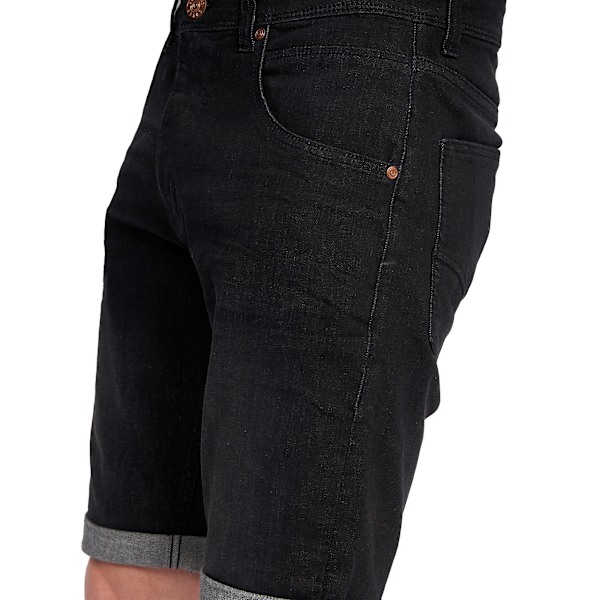 Duck and Cover Mens Mustone Denim Shorts 32R Black Wash Black Wash 32R