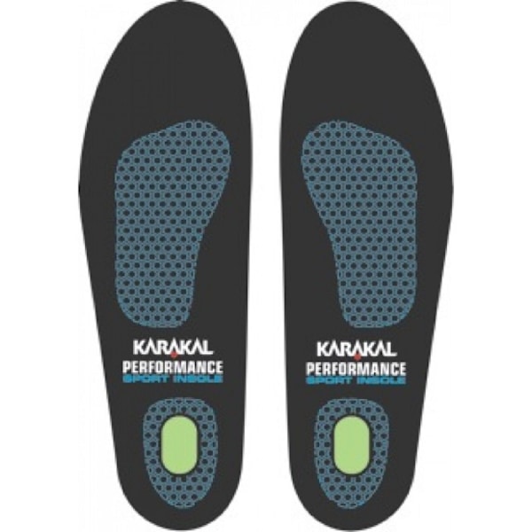 Karakal Sport Insoles 8 UK-9 UK Svart/Blå Black/Blue 8 UK-9 UK