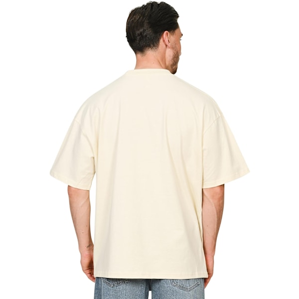 Casual Classics Unisex Vuxen Kammad Ringspunnen Bomull Förlängd Halsringning Ecru XL